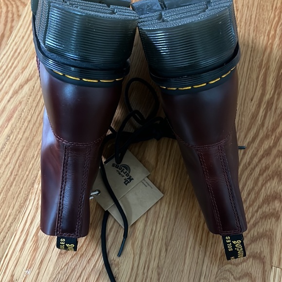 NWT Free People Dr. Martens Audrick Brando Leather Lace-Up Boots Size 7, 8, or 9 - Picture 12 of 17